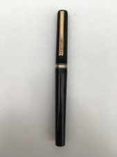VINTAGE OSMIROID FOUNTAIN PEN (BLACK W/ GOLD COLOUR BANDS) BROAD NIB