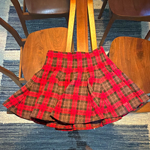 Lili gaufrette red brown plaid - gaufrette,