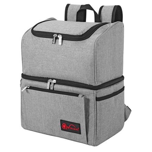 Vinsani grey backpack cooler - backpack,