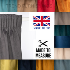 CARAVAN CURTAINS FULLY LINED READY MADE VELVET THICK PLUSH SOFT PENCIL PLEAT