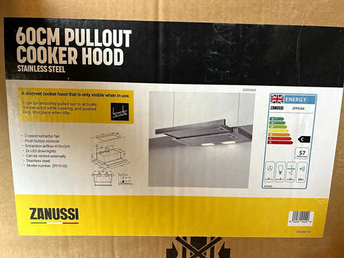 Zanussi zfp316s 60cm pull - 60cm,