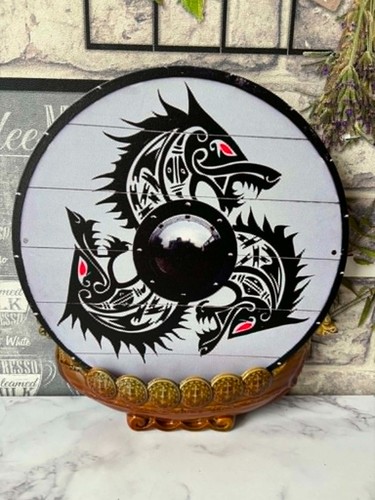 Fenrir viking shield - viking, aluminium