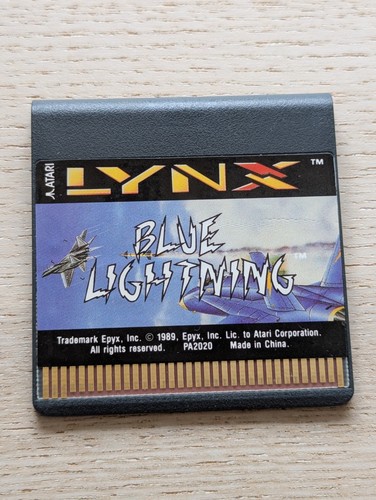 Atari lynx blue lightning game - lynx,