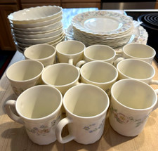 Vintage Set of 41 Arcopal "Champetre" Floral Dinner Service for 10+ France NICE!