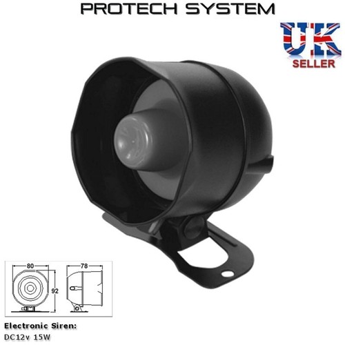 Universal 12v siren - universal, for