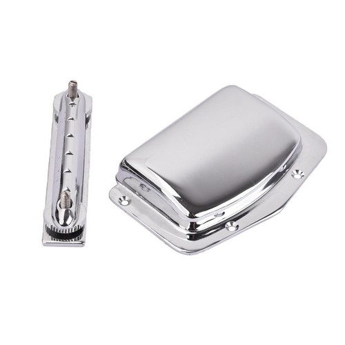 Chrome guitar bridge - chrome, tailpiece
