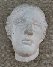 Beautiful Antique Plaster Mask Bust