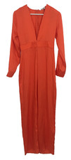 NA-KD Women's Jumpsuit Size S Orange Straight Leg New F1