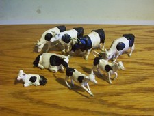 britains vintage farm toys animals lot of Friesian Cows.