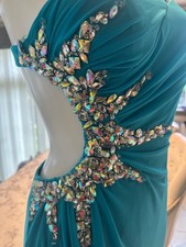 RENEE COUTURE AQUA GREEN PROM