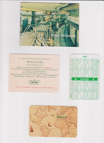 Rolex milgauss booklet 1978 - booklet,