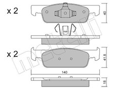 BRAKE PAD SET, DISC BRAKE