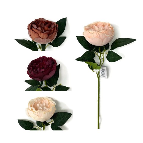 Single artificial peony flower - single,