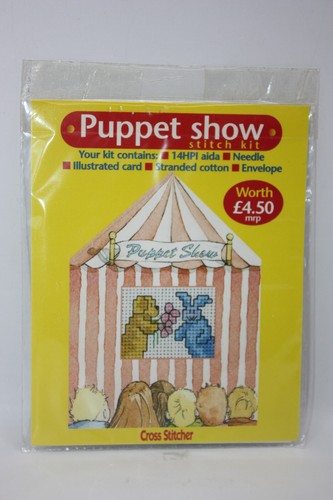Puppet show cross stitch - puppet,