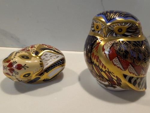 Royal crown derby owl - crown, &