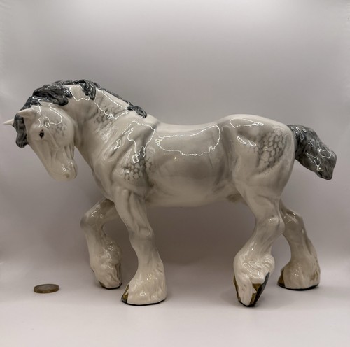 Beswick shire horse large - horse,