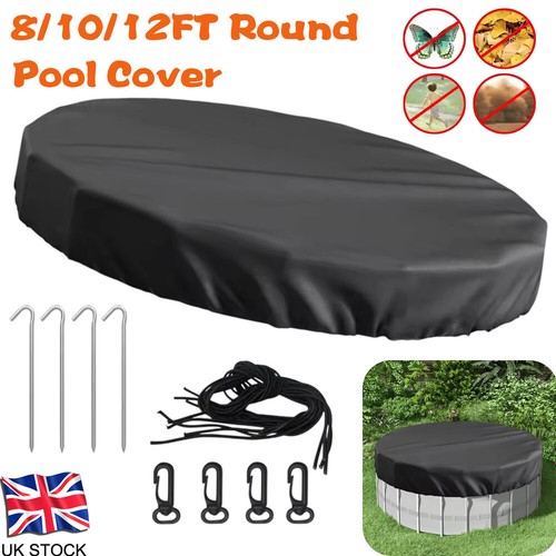 12ft round pool - round, cover