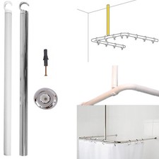 Shower Curtain Corner Rail