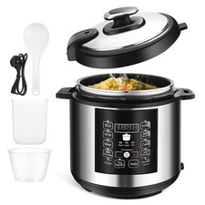 1050W Electric Pressure Cooker Multi-Purpose 6 Litre 10-in-1 Digital Screen UK