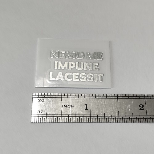 4pcs nemo impune lacessit - impune,