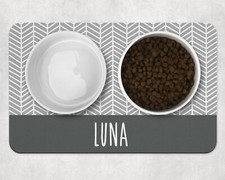 Personalised pet bowl mat