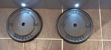 2 x 10kg York One Inch Weight