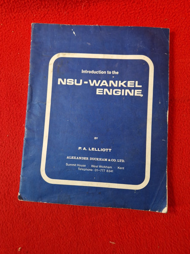 Introduction the nsu - to, nsu-wankel