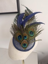 Blue Peacock Feather