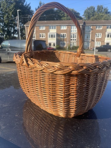 Vintage wicker shopping basket - vintage,