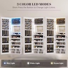LED Jewellery Cabinet Mirror