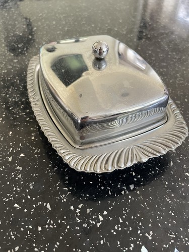 Piece ornate silver butter - ornate,
