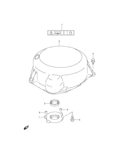 Suzuki genuine pin - pin, dt65