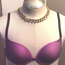 34C Cosmopolitan Fun Fearless Feather Light Purple/Pink Convertible Push Up Bra