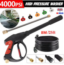 4000PSI High Pressure Washer Spray Gun Washing Hose Kit For Car Jet Lance M22-14