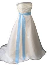 BABY BLUE Satin Wedding Fancy