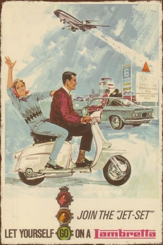 Lambretta moped scooter - lambretta, advert