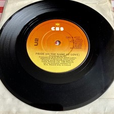 U2 Pride (In The Name Of Love) Irish Pressing 7” 1984 CBS A4727 VG+ Rare Vinyl