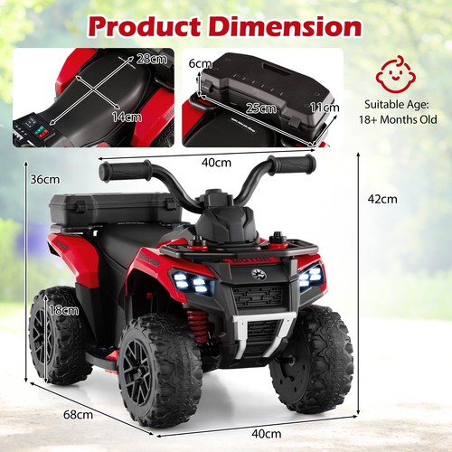 Kids electric quad bike - 6v,