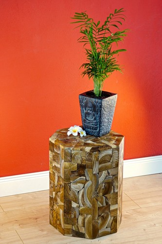 Side table teak root wood - side,