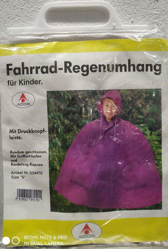 Bicycle rain jacket rain