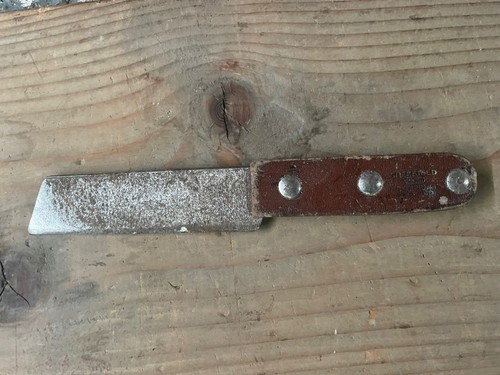 Vintage leatherworking knife - vintage,