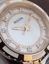 BULOVA 12 X DIAMOND M.O. PEARL