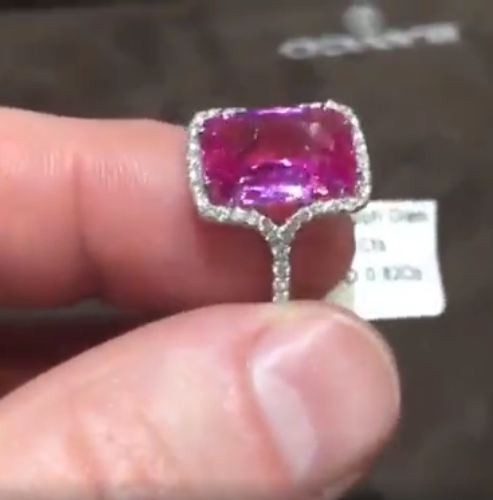 60ct pink emerald lab - pink,