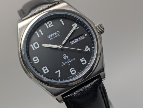 Vintage 1990 seiko silver wave - vintage,