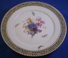 Antique 20thC KPM Berlin Porcelain Kurland 73 Reticulated Plate Porzellan Teller