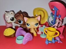 Littlest Pet Shop Horse #337 #338 and #339 Shorthair Cat Raceabout Ranch LPS
