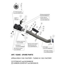 Rear silencer LeoVince LV-10