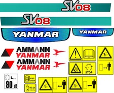 YANMAR SV08 MINI DIGGER  DECAL
