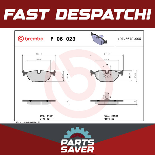 Brake pads set - pads, 530