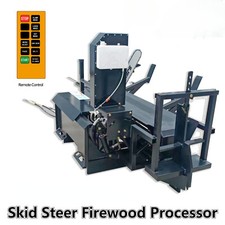 30T Wood Processor 16.5" Firewood Processor Skid Steer Attachments Log Splitter